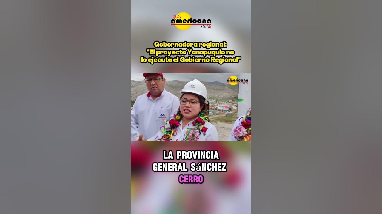 #Moquegua | El proyecto Yanapuquio no lo ejecuta el Gobierno Regional #radioamericana #loúltimo
