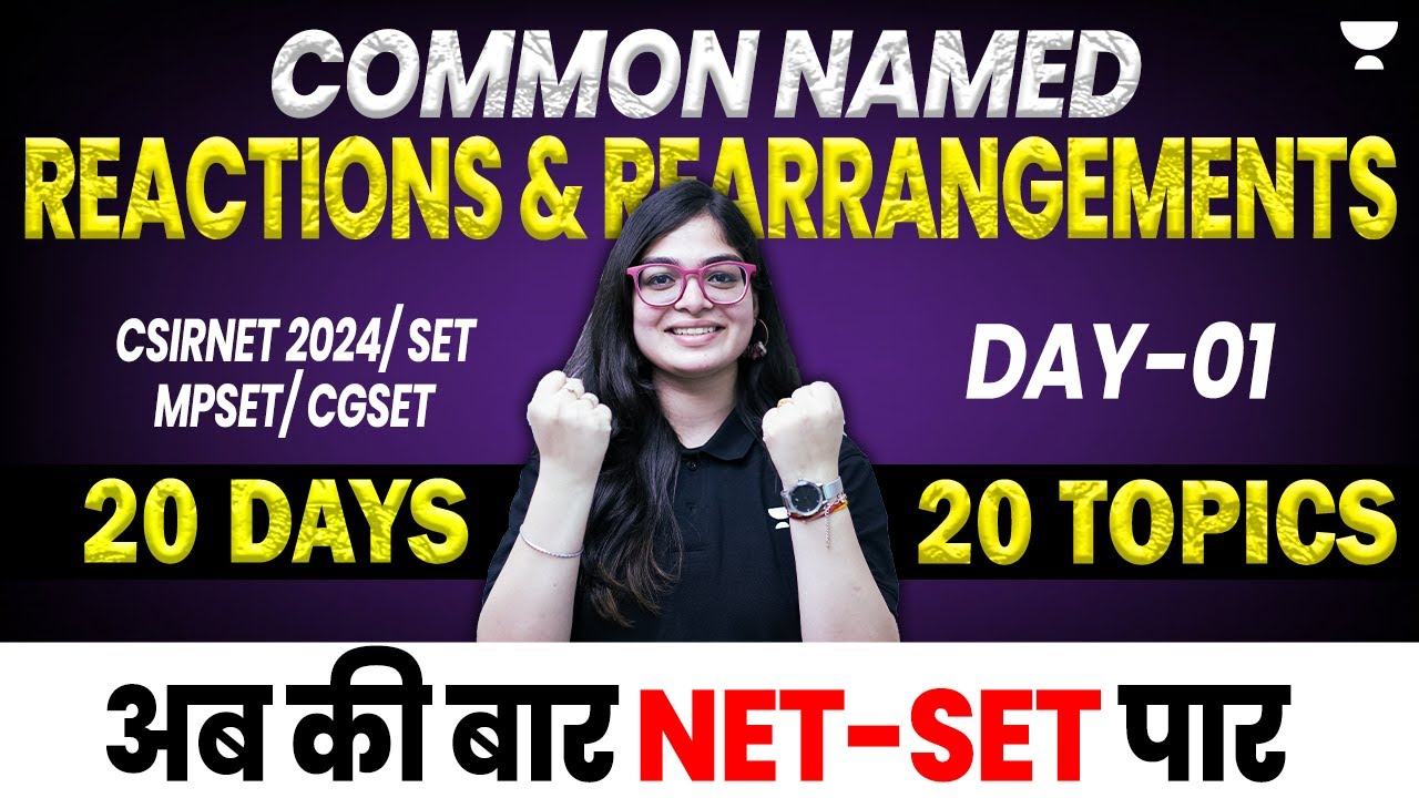 Common Named Reactions & Rearrangements CSIR NET | CSIR NET June 2024 | Lekhanshu Singh