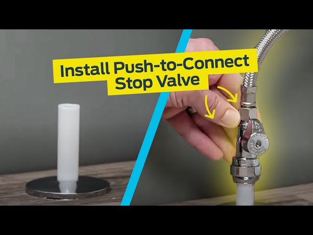 Watch How to Install a SharkBite Push-to-Connect Supply Stop Valve on YouTube.