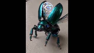 This Robot Beetle Folds Into A Tiny Capsule 🤖😱    #robot  #futuretech  #cybertech