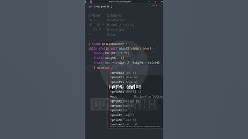 Java BMI Calculator in 15 Seconds | Java Project for Beginners