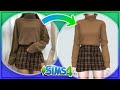 Speed Up CC Creating Process // Miyeon Turtleneck Sweater with Skirt (for TS4!)