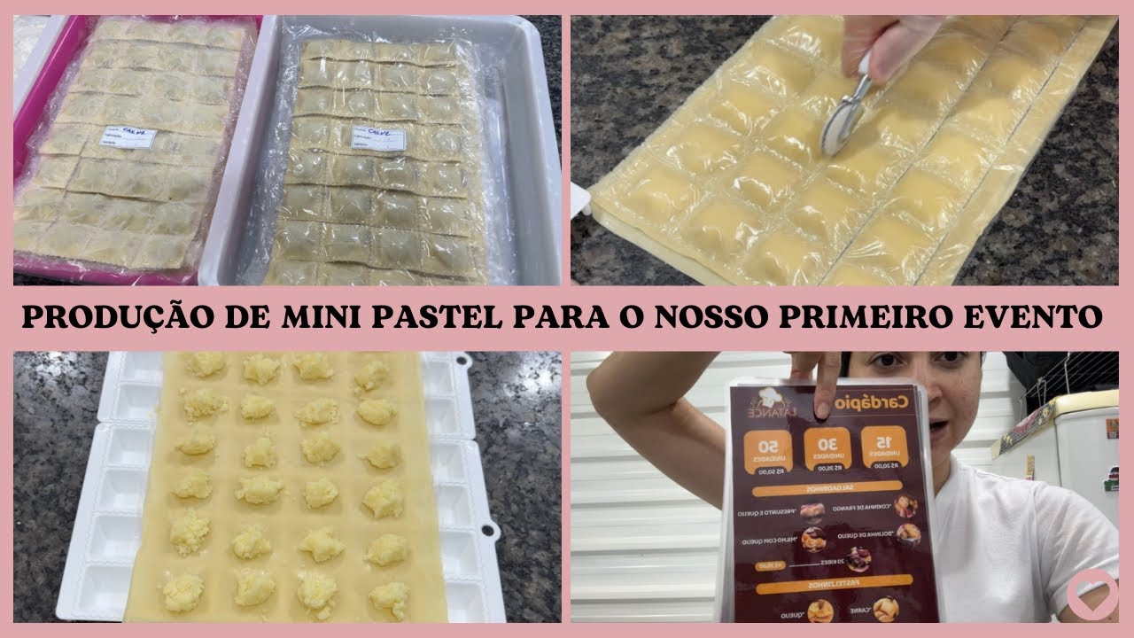 PREPARATIVOS PARA O NOSSO PRIMEIRO EVENTO VENDENDO MINI PASTEL E SALGADOS