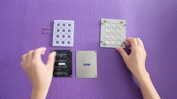 Disassembly and assembly of metal numeric keypad  model 8208J matrix interface