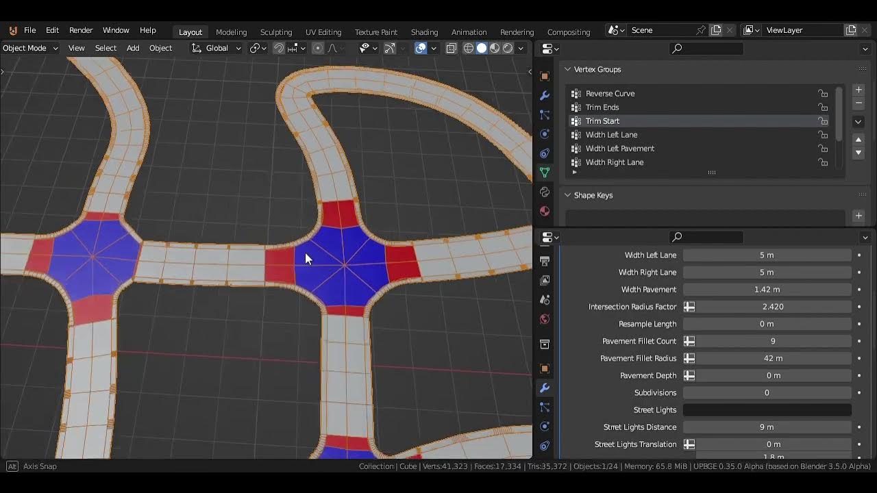 Blender City Streets: Road Generator - Geometry Nodes Version (Tease ...