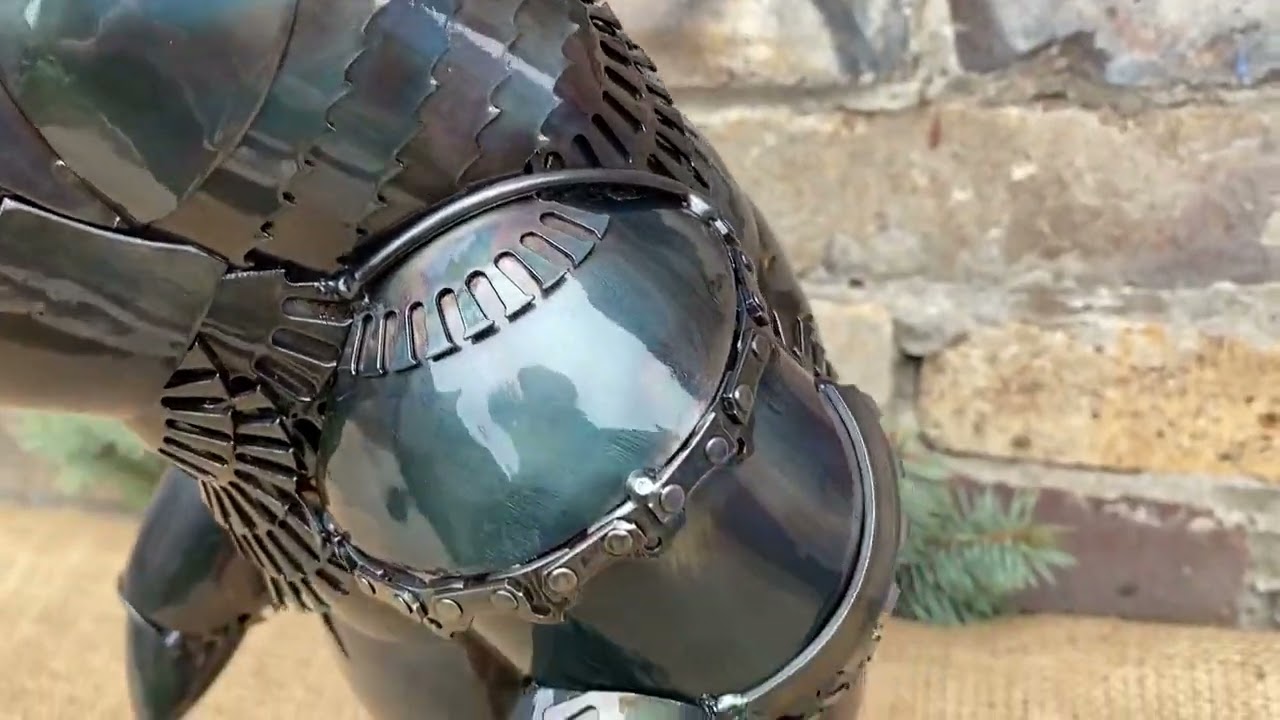 Steampunk Metal Bear Sculpture Welded Art Figurine 14 57 Inch   isimContent