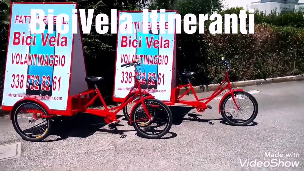 Advertising on the bike Mobile Billboard Реклама на велосипеде ...