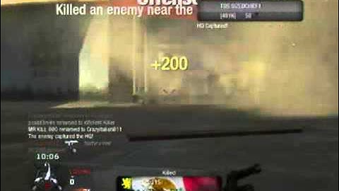 Call Of Duty Black Ops- Triple kill from a enemy frag grenade(throw back)