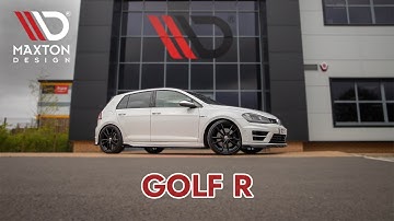 Volkswagen Golf R: Maxton Design body kit fitting!