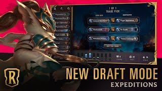 Legends of Runeterra Expeditions - Trial Run 1 - How to Draft a 7 Win Deck