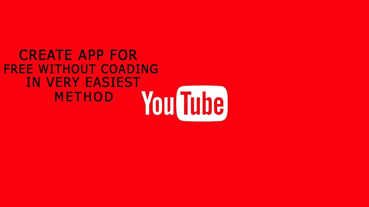 How to create an App without coading and fees in just 5-10 minutes on ...