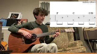 How to Play- Big Black Car by Gregory Alan Isakov (Fingerstyle Tab Lesson)