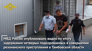 МВД России опубликовало видео задержания подозреваемых в совершении резонансного преступления
