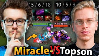 When MIRACLE meets TOPSON's Void Spirit but he knows How to DEAL it