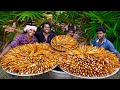 PALMYRA ROOT TUBER | Lot of palm sprouts harvesting and cooking in our village