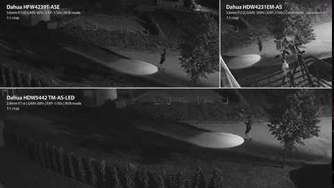 Dahua HDW5442TM-AS-LED vs HFW4239T-ASE vs HDW4231EM-AS