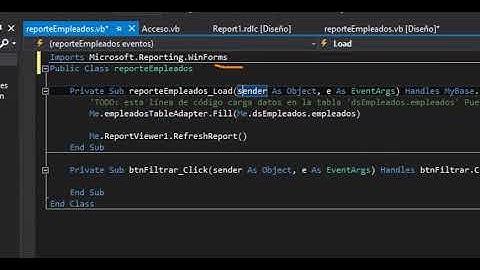 Reportes en Visual Basic usando ReportViewer e Informes