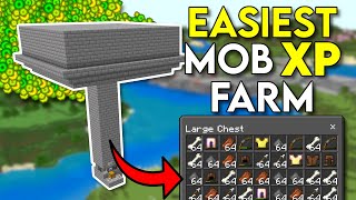 Easiest Mob XP Farm Minecraft Bedrock 1.20