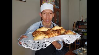 Cómo Elaborar pan Croissant en vivo Ecuador ( Con el toque de Luis)