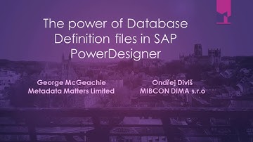 The power of Database Definition files in PowerDesigner