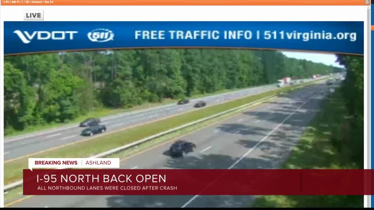 I-95 north back open after crash - YouTube