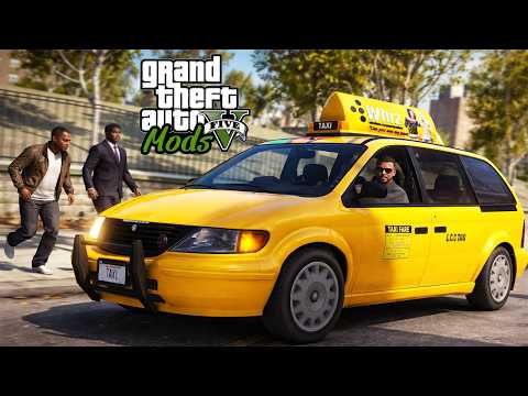 TRABALHANDO DE TAXISTA EM LIBERTY CITY! - GTA V MOD