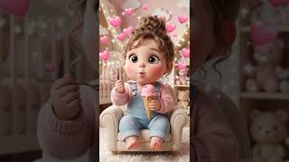 🍦 Baby Koko Tries Ice Cream for the FIRST Time! 😍 | Cute Toddler Reaction #shortsvideo