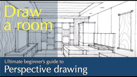Perspective Drawing : Sketching interior 01 ...a room...  in 1-point perspective. #shorts