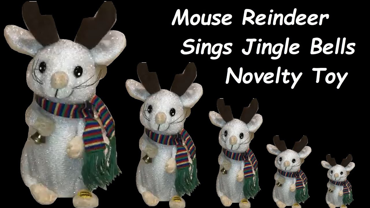 Mouse Reindeer Musical Novelty Toy Christmas Decoration YouTube