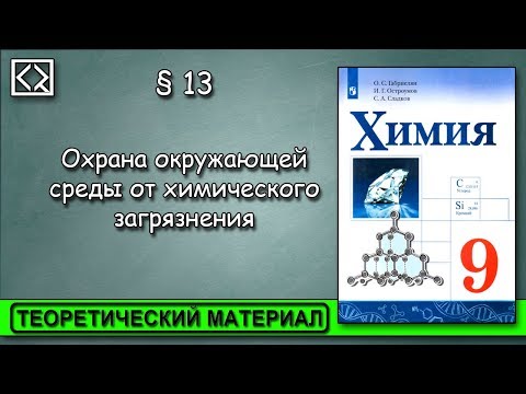 9 класс § 13 "Охрана окружающей среды от химического загрязнения"