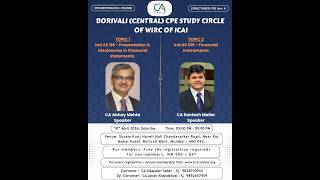 Ind AS 118 - Presentation & Disclosures in Financial Statements Speaker - CA Abhay Rashmikant Mehta
