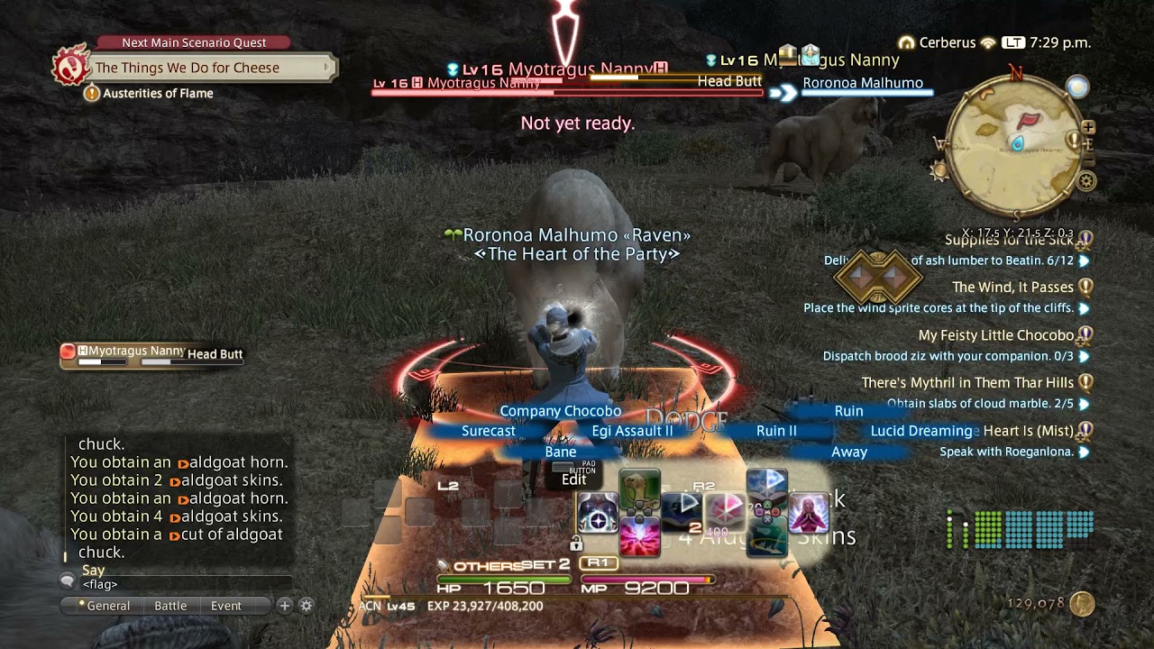 Final Fantasy XIV Aldgoat Skin farming location YouTube