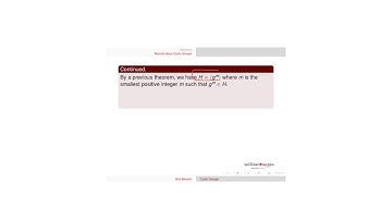 Abstract Algebra Subgroups Fundamental Theorem of Cyclic Groups