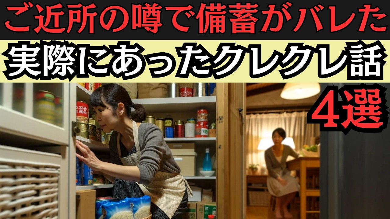 （クレクレ実話）備蓄をご近所に知られた瞬間、地獄が始まる…備蓄の恐怖体験。