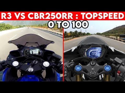 Yamaha R3 VS CBR 250RR | 0 TO 100 | TOPSPEED BATTLE !!!