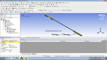 ANSYS 18.2 simple Step bar static analysis