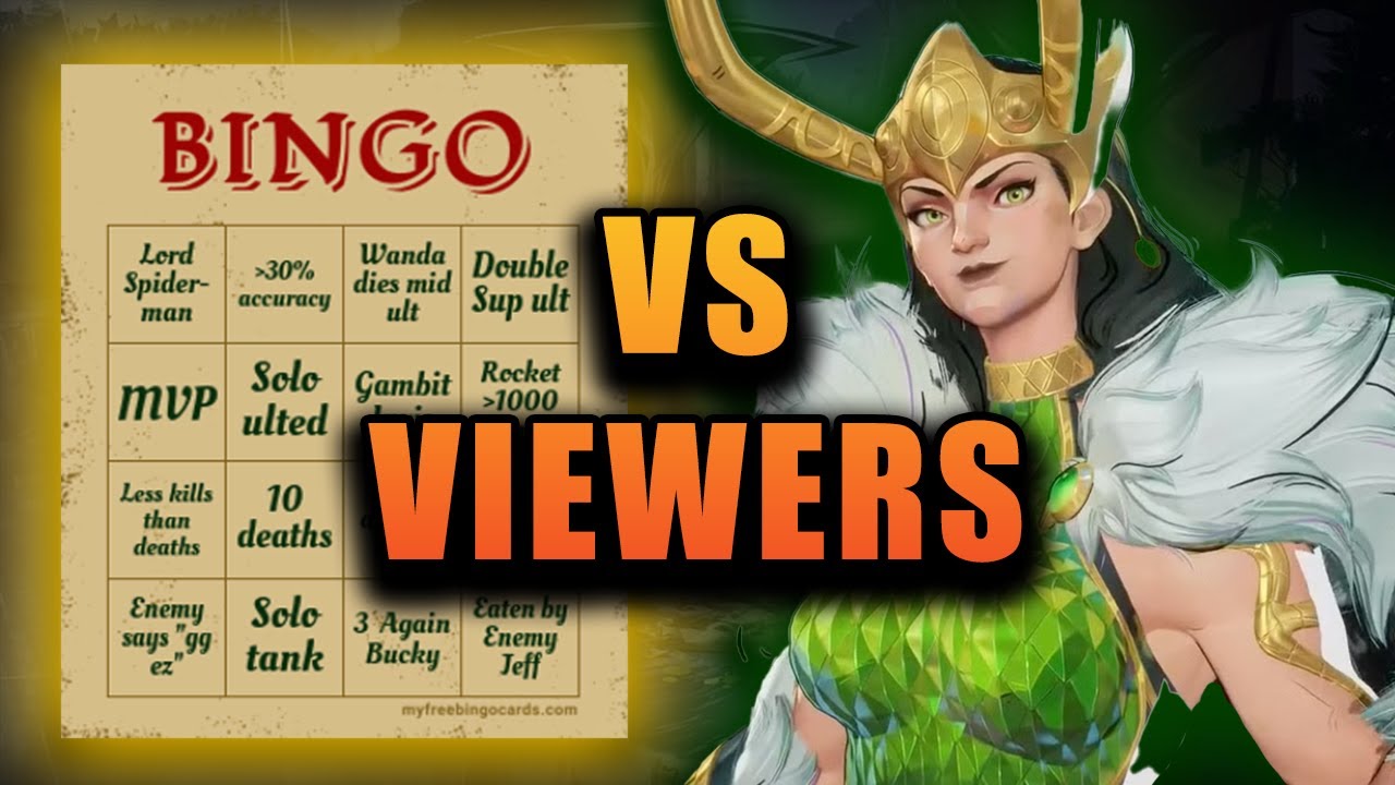 MARVEL RIVALS BINGO VS VIEWERS - YouTube