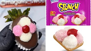 How to make a Galleta Sponch .. Chocolate Covered Strawberry 🍓