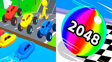 Shape shifting VS Ball Run 2048 - All Level Gameplay Walkthrough Android iOS Ep7