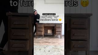 I Can’t Say “No” to Furniture Turds 😳 | 1900s Desk Makeover #beforeandafter