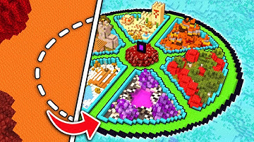 I Transformed the NETHER into the OVERWORLD in Minecraft Hardcore!