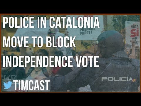 Spanish police move to prevent Catalonia independence vote