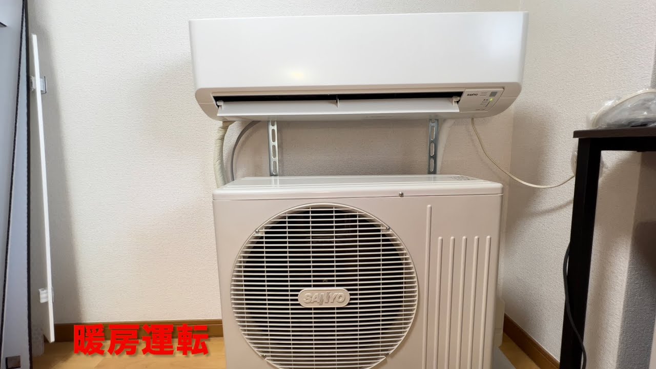 サンヨーエアコンSAP-ZK22X 暖房運転音/Sanyo Air Conditioner SAP