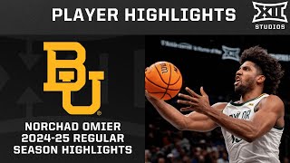 Celebrity Norchad Omier 2024-25 Regular Season Highlights | Big 12 Basketball Net Worth