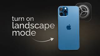 How to Turn On Landscape Mode in iPhone (tutorial)