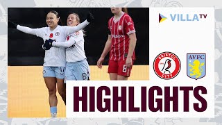 MATCH HIGHLIGHTS | Bristol City Women 0-2 Aston Villa Women