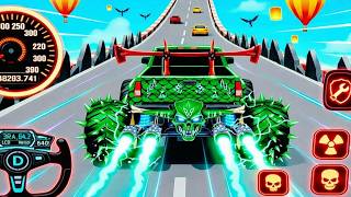 Mega Ramp Monster Car Racing 3D - Extreme Car Stunts -Android Gamepla #MegaRamp #3DGames #CarRacin screenshot 4