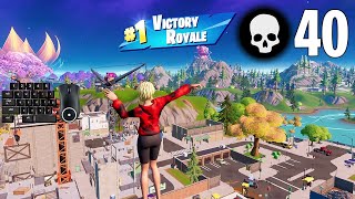 40 Elimination Solo vs Squads Win Full Gameplay Season 3 (Fortnite PC Keyboard)