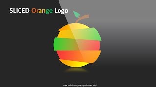 5.Design BEAUTIFUL SLICED ORANGE LOGO|PowerPoint Presentation|Graphic Design|Free Template