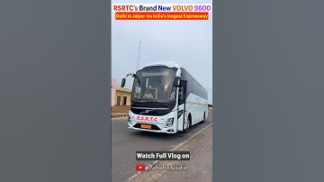 RSRTC’s Brand New VOLVO 9600 | Delhi to Jaipur via India